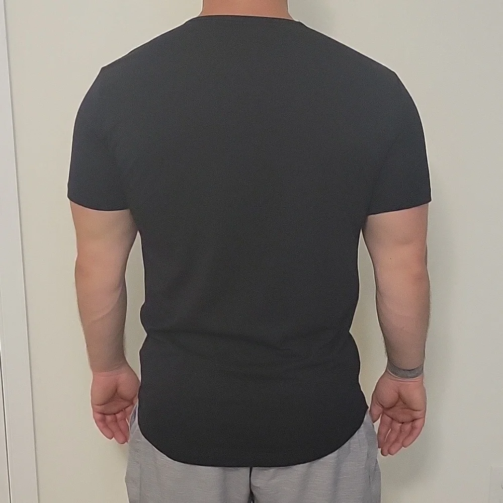 Cuts Curved Hem Tee - Picture 4 of 5